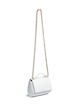 Figure View - Click To Enlarge - GIVENCHY - 'Pandora Box' mini saffiano patent leather chain bag