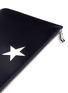 Detail View - Click To Enlarge - GIVENCHY - 'Classic' medium star patch leather zip pouch