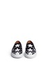 Front View - Click To Enlarge - GIVENCHY - 'Skate Basse New' star print leather skate slip-ons