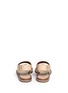 Back View - Click To Enlarge - GIVENCHY - 'D Chain' leather slingback sandals