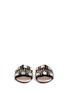 Figure View - Click To Enlarge - ROCHAS - 'Bonita' strass vamp satin slide sandals