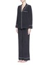 Figure View - Click To Enlarge - EQUIPMENT - 'Avery' silk pyjama set