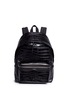 Main View - Click To Enlarge - SAINT LAURENT - 'Classic Hunting' croc embossed leather backpack