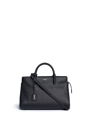 Main View - Click To Enlarge - SAINT LAURENT - 'Rive Gauche' small grainy leather tote