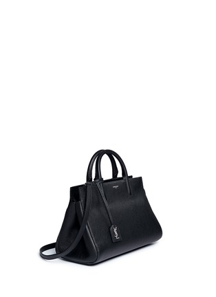Figure View - Click To Enlarge - SAINT LAURENT - 'Rive Gauche' small grainy leather tote