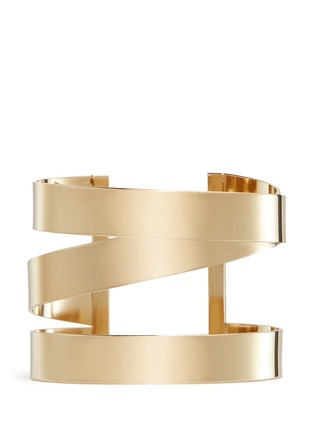 Main View - Click To Enlarge - ISABEL MARANT - Three line brass cuff