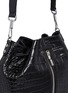 Detail View - Click To Enlarge - ELIZABETH AND JAMES - 'Cynnie Sling' croc effect leather bucket bag