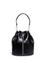Main View - Click To Enlarge - ELIZABETH AND JAMES - 'Cynnie Sling' croc effect leather bucket bag
