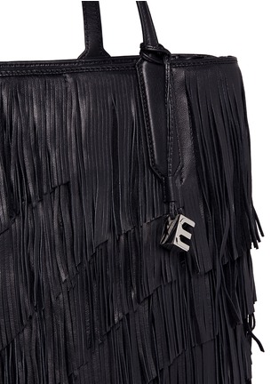 Detail View - Click To Enlarge - ELIZABETH AND JAMES - 'Scott' leather fringe tote