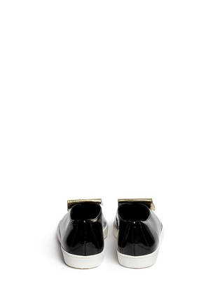 Back View - Click To Enlarge - FABIO RUSCONI - Mirror leather kiltie slip-ons