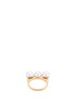  - TASAKI - 'Balance' Akoya pearl 18k yellow gold ring