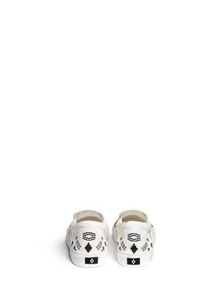 Back View - Click To Enlarge - MARCELO BURLON - 'Patagonian' snake and graphic print skate slip-ons