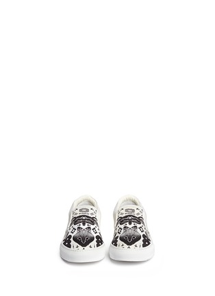 Figure View - Click To Enlarge - MARCELO BURLON - 'Patagonian' snake and graphic print skate slip-ons