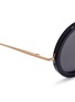 Detail View - Click To Enlarge - THE ROW - x Linda Farrow wire temple round acetate sunglasses