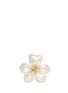 Main View - Click To Enlarge - KENNETH JAY LANE - Glass pearl flower ring