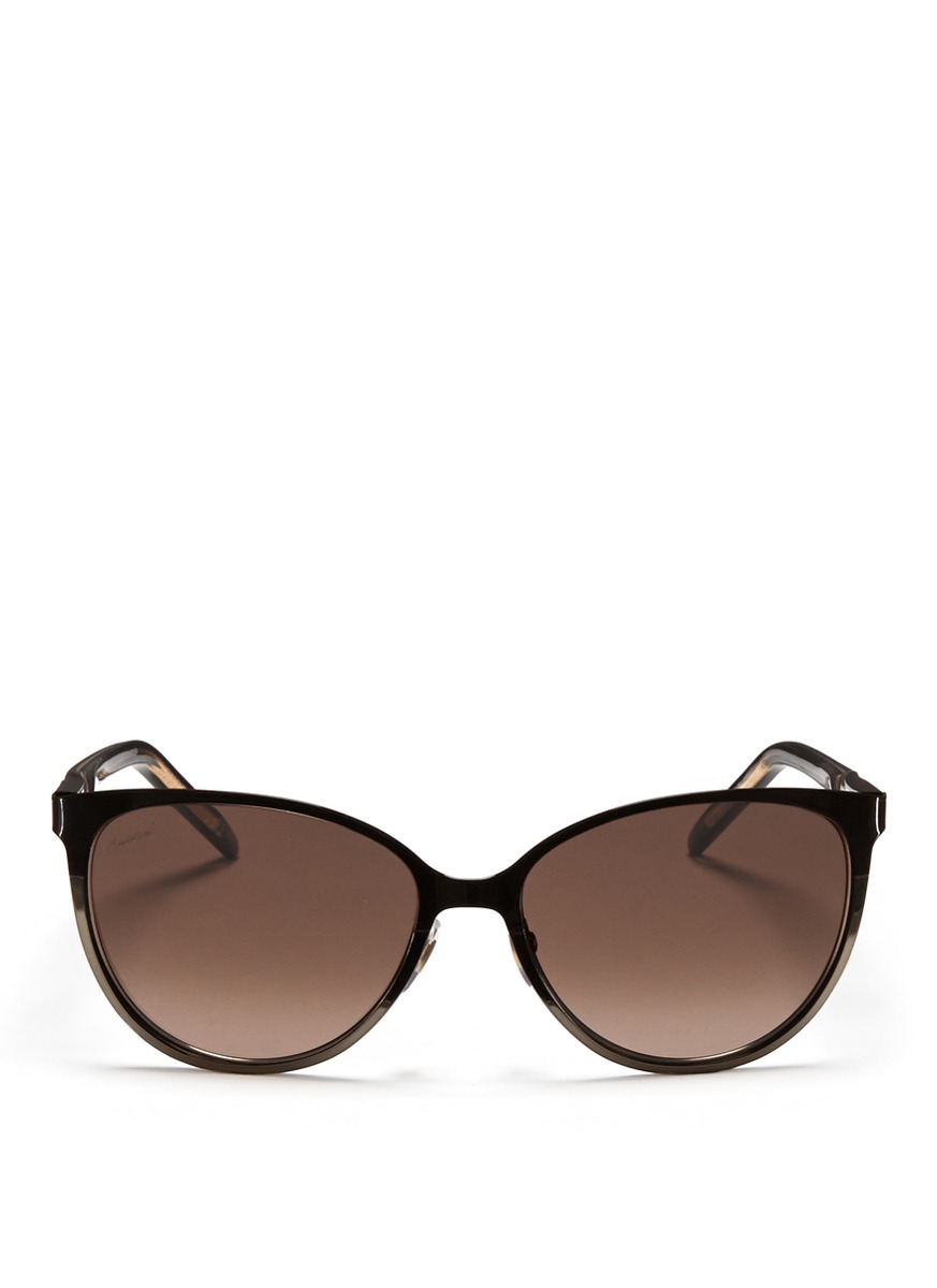 2014 , Twist temple two-tone metal sunglasses