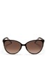 Main View - Click To Enlarge - GUCCI - Twist temple two-tone metal sunglasses