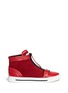 Main View - Click To Enlarge - MARC BY MARC JACOBS - Suede leather zip sneakers 