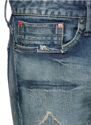 Detail View - Click To Enlarge - DENHAM - 'Razor' slim fit distressed jeans