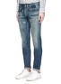 Front View - Click To Enlarge - DENHAM - 'Razor' slim fit distressed jeans