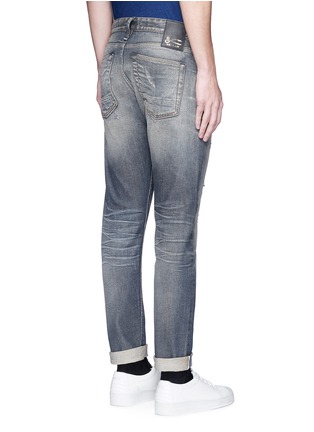 Back View - Click To Enlarge - DENHAM - 'Razor' slim fit Candiani selvedge jeans