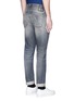 Back View - Click To Enlarge - DENHAM - 'Razor' slim fit Candiani selvedge jeans