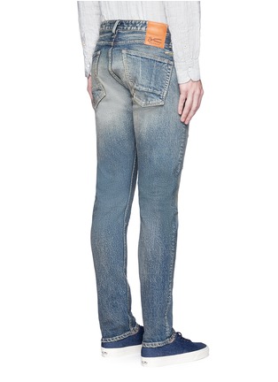 Back View - Click To Enlarge - DENHAM - 'Razor' slim fit ripped jeans