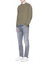 Figure View - Click To Enlarge - DENHAM - 'Signature' stripe long sleeve T-shirt
