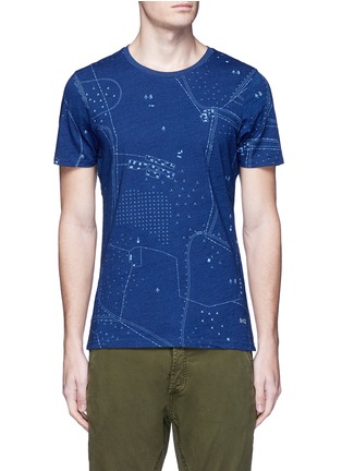 Main View - Click To Enlarge - DENHAM - Landloper' map print T-shirt