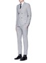 Figure View - Click To Enlarge - TOPMAN - Houndstooth double breasted skinny fit blazer