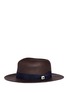 Figure View - Click To Enlarge - LARDINI - Floral pin band paper straw hat