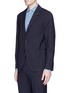 Detail View - Click To Enlarge - LARDINI - 'Easy Wear' packable check wool travel suit