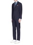 Figure View - Click To Enlarge - LARDINI - 'Easy Wear' packable check wool travel suit