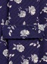 LARDINI - Floral print stripe jacquard tie