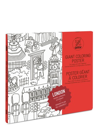 Main View - Click To Enlarge - OMY - Giant Colouring Poster — London