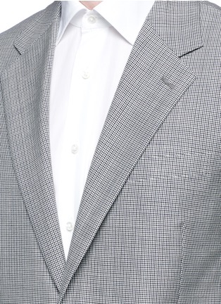 Detail View - Click To Enlarge - TOMORROWLAND - Houndstooth mohair-wool blazer