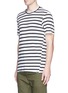 Front View - Click To Enlarge - BASSIKE - Stripe organic cotton T-shirt