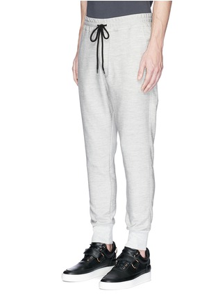 Front View - Click To Enlarge - BASSIKE - Cotton twill track pants