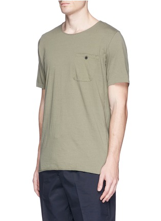 Front View - Click To Enlarge - BASSIKE - Patch pocket organic cotton T-shirt