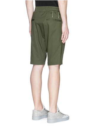 Back View - Click To Enlarge - BASSIKE - 'Combat' cotton twill shorts
