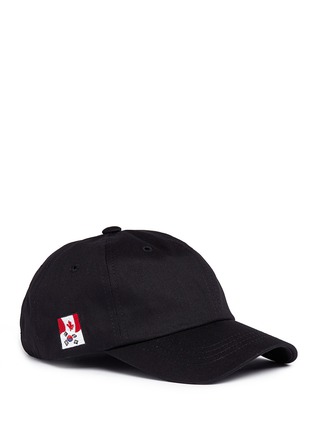 Main View - Click To Enlarge - 73334 - 'Flag' embroidered cotton twill baseball cap