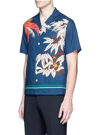 Front View - Click To Enlarge - VALENTINO GARAVANI - Cuban floral print shirt