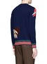 Back View - Click To Enlarge - VALENTINO GARAVANI - Cuban floral intarsia cashmere sweater