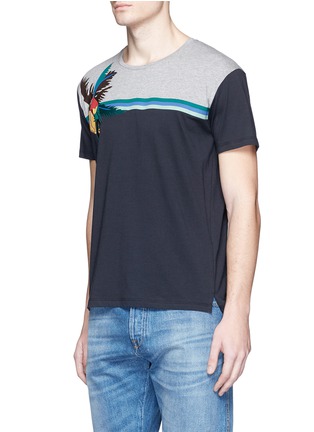 Front View - Click To Enlarge - VALENTINO GARAVANI - Parrot patch T-shirt