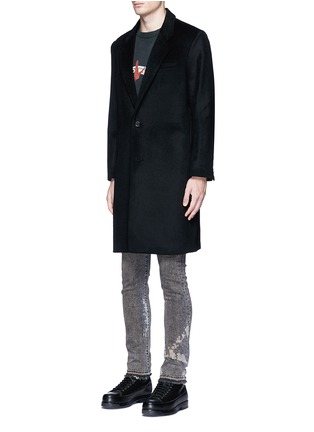 Front View - Click To Enlarge - STUDIO SEVEN - Collage print wool blend coat