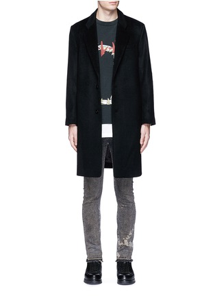 Main View - Click To Enlarge - STUDIO SEVEN - Collage print wool blend coat