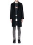 Main View - Click To Enlarge - STUDIO SEVEN - Collage print wool blend coat