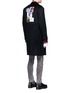 Figure View - Click To Enlarge - STUDIO SEVEN - Collage print wool blend coat