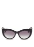 Main View - Click To Enlarge - ALEXANDER MCQUEEN - Shell effect acetate cat eye sunglasses