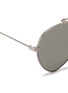 Detail View - Click To Enlarge - ALEXANDER MCQUEEN - 'Piercing Shield Frame' aviator sunglasses